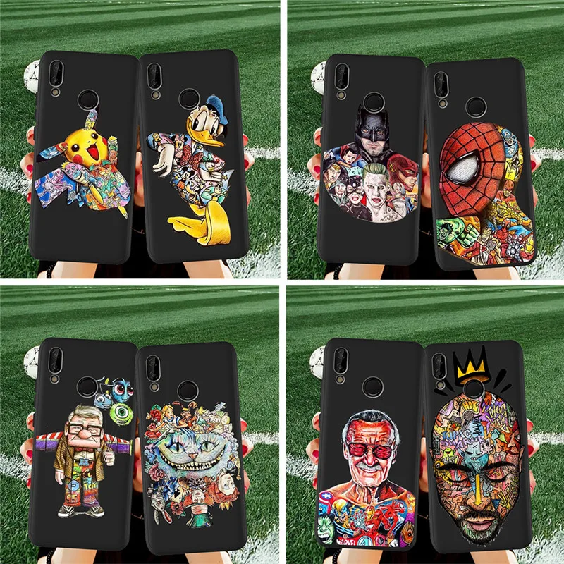 

Marvel luxury For Huawei P8 P10 P20 P30 Mate 10 20 Honor 8 8X 8C 9 V20 20i 10 Lite Plus Pro Case Cover Coque Etui Funda Capa