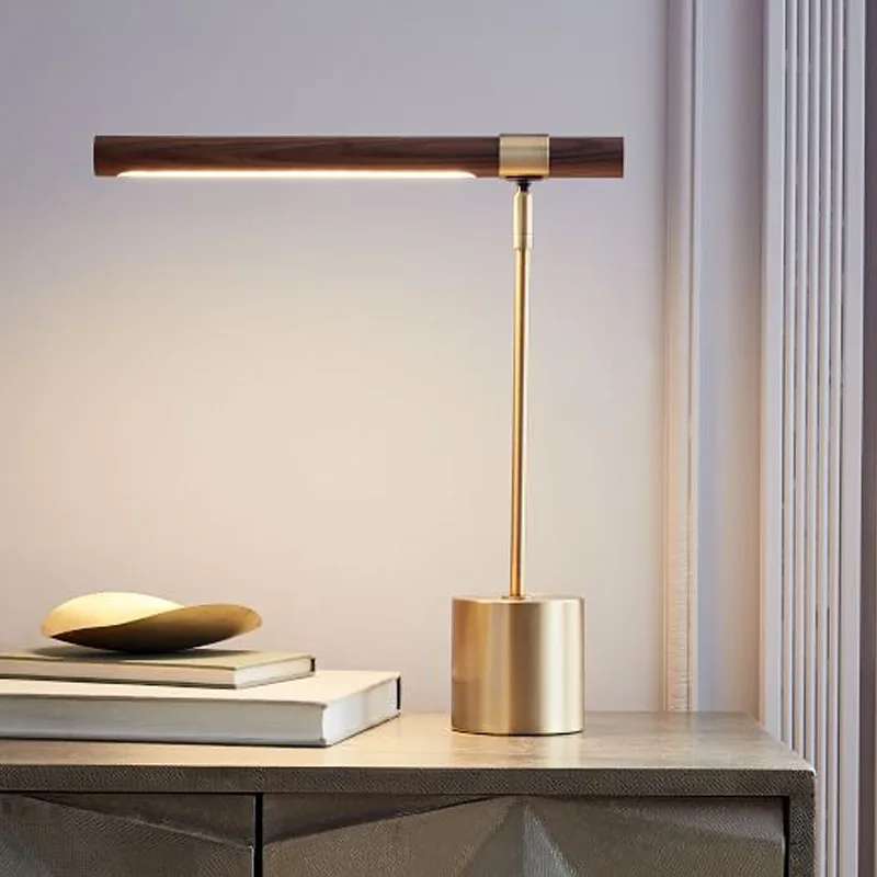

Modern Simple Imitation Wood Pattern Table Lamps Children's Study Protective Eyes Table Lamps In Bedroom Living Room Table Lamps