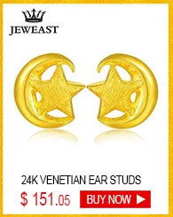 JLZB 24K Pure Gold Earring Real AU 999 Solid Gold Earrings Beautiful Gypsophila Upscale Classic Fine Jewelry Hot Sell New 2020