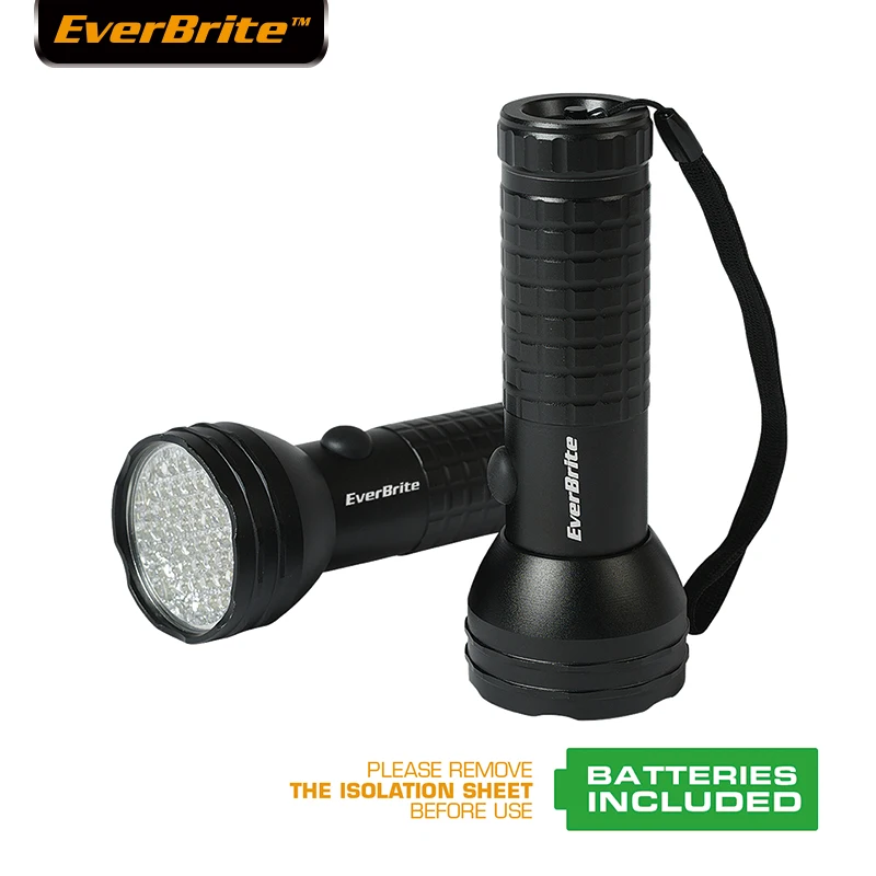 

Everbrite 50 LED flashlight Led Bulbs Waterproof Aluminum Handheld Flashlight 4AA Batteries Lighting Distance 30M 2PACK