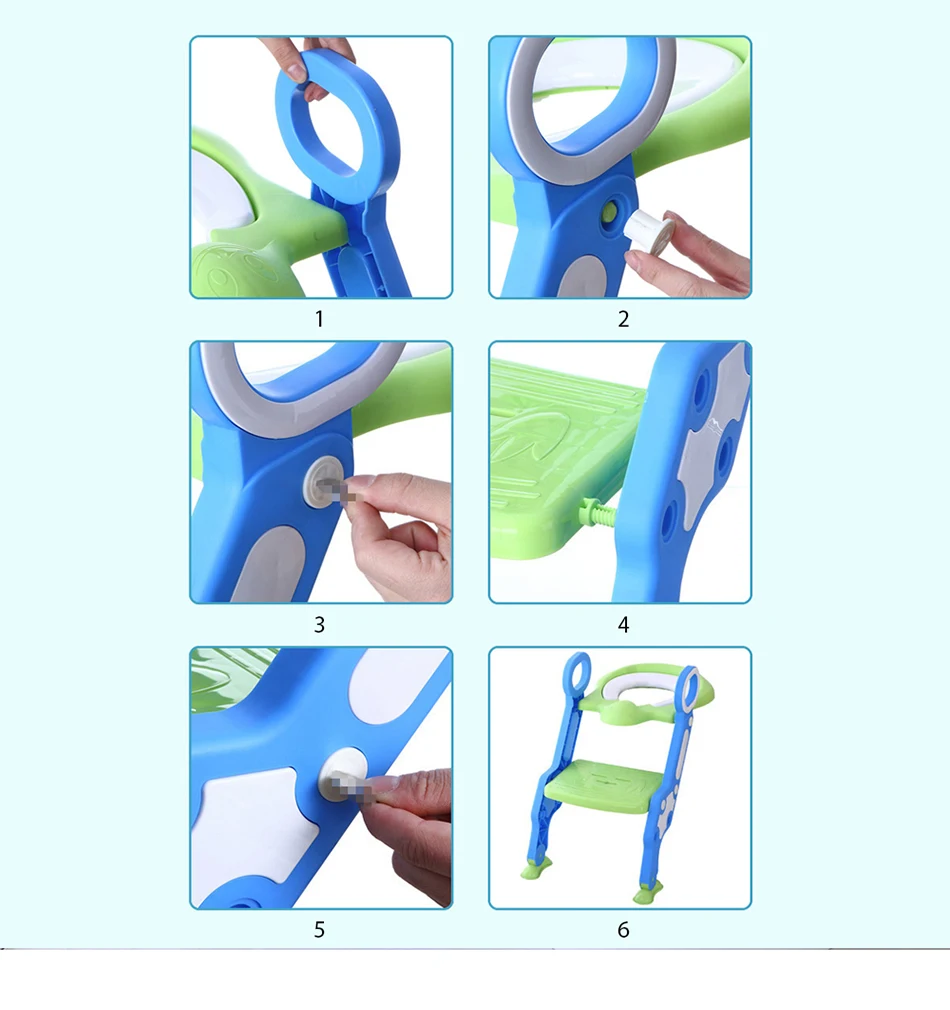Assento do Toalete Escada para Crianças Treinamento Potty Bebê Dobrável Ajustável Cadeira Passo Banqueta Criança Segurança Toalete Trainer Assento Pote 16 Mamãe e Bebê