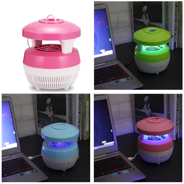 220V USB Charge mosquito killer lamp Smart Optically Controlled Safety Insect Killing Lamp For Living Room Bedroom Kitchen