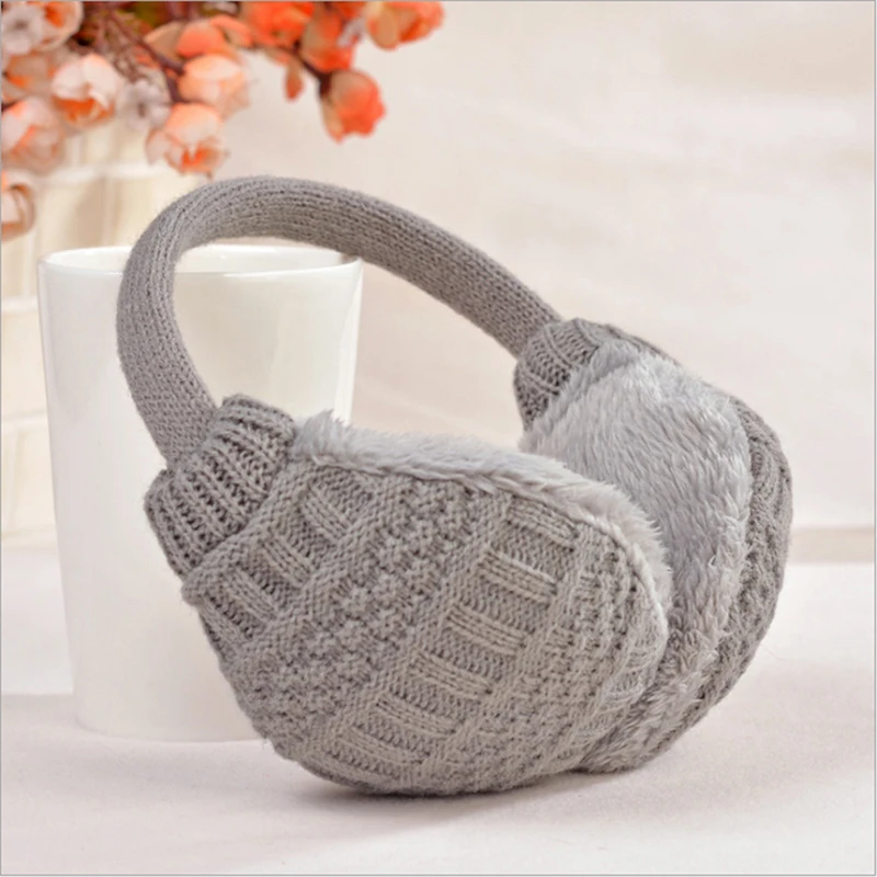 

New Warm Ear Muffs Cover Winter Knitted Earmuffs For Women Winter Ear Protector Plush Winter Ear Warmers Hot Sale