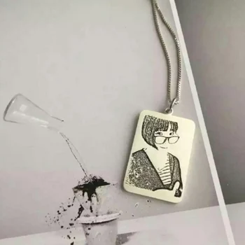

925 sterling silver square brand engraved word army brand engraved qr code can be scanned to send men gifts