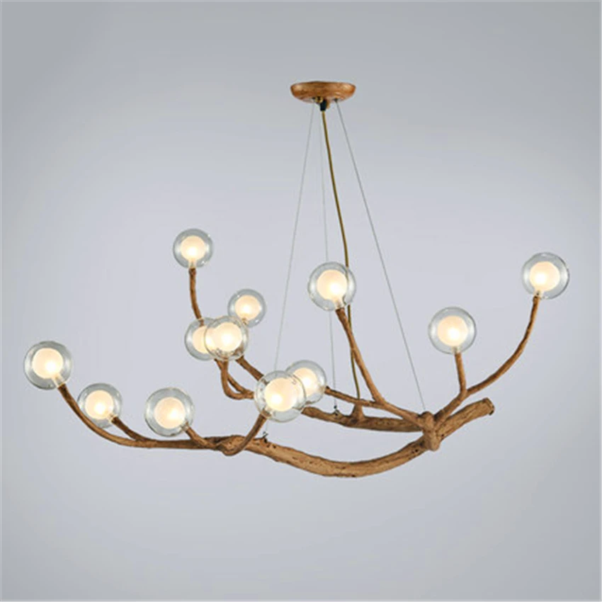 

Modern LED Pendant Light Lighting Design Light Glass Resin Branch Light Pendant Lamp Ceiling Lampara Lustre Art Kitchen Fixtures