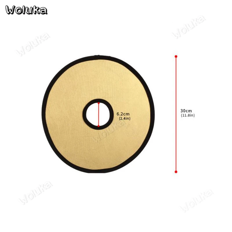 30 см мини полые Тип 2-в-1 Золотой Серебряный Отражатель Складная мягкая пластина с сумкой для DSLR Камера рассеивателем круглый CD50 T10