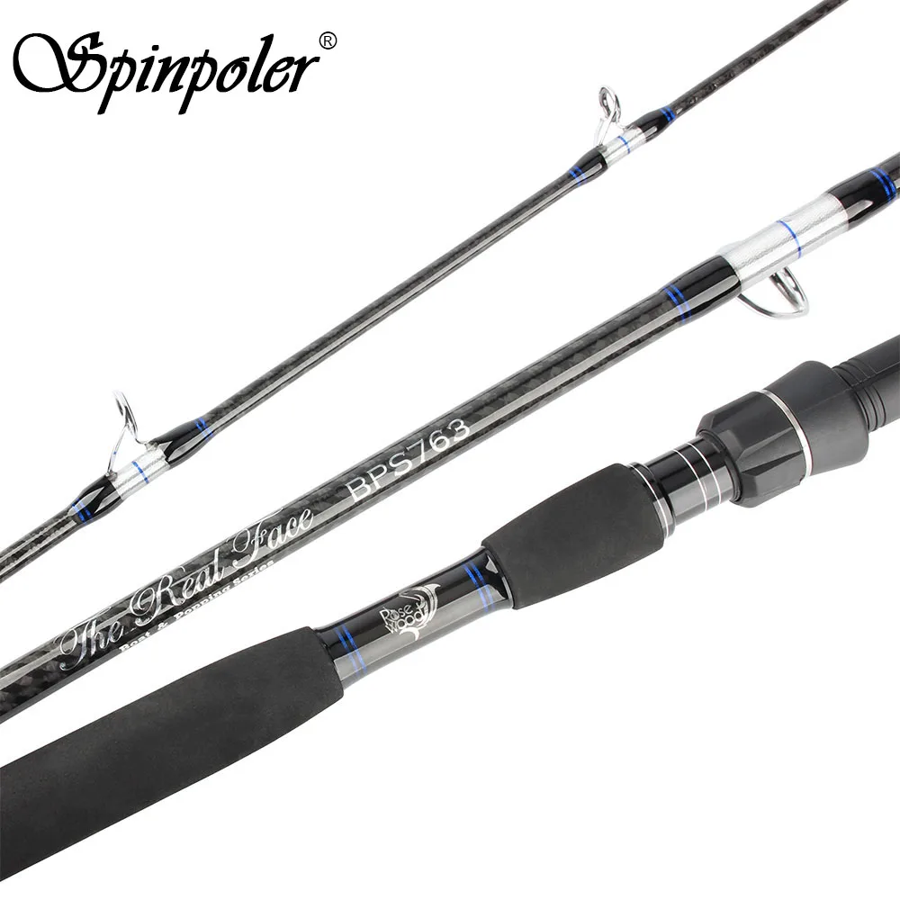 

Spinoler Boat & Popping FIshing Rod 3 sections travel trolling saltwater spinning rod Moderate Fast Medium Heavy Pole CW 60-250g