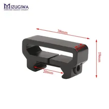 Охотничья тактическая черная Тактическая Винтовка алюминиевая подвеска поворотный крюк крепление для 20 мм Picatinny Weaver Rail Adapter