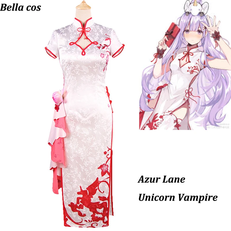 Azur Lane unicorn costume Vampire cheongsam Chinese Dress cosplay costumes