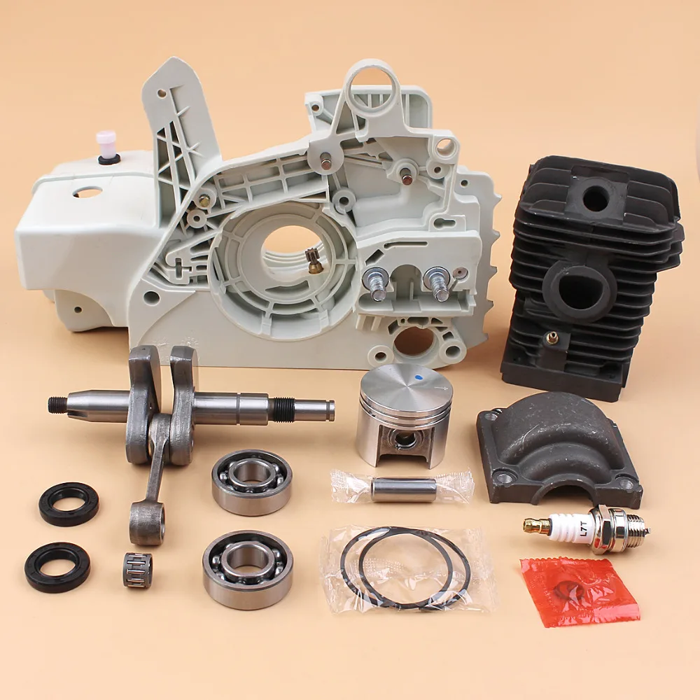 Crankcase Crankshaft Cylinder Piston Bearing Oil Seal Engine Kit For