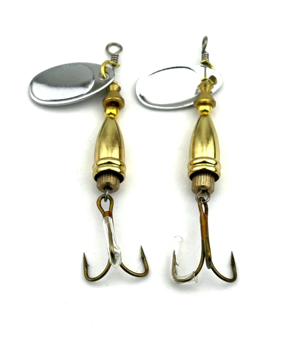 

5pcs Spoon Fishing Lure Metal Hard Fishing Bait 7.3cm 7g Isca Artificial Feather Hook Carp Spinnerbait Fishing Tackle (SP146)