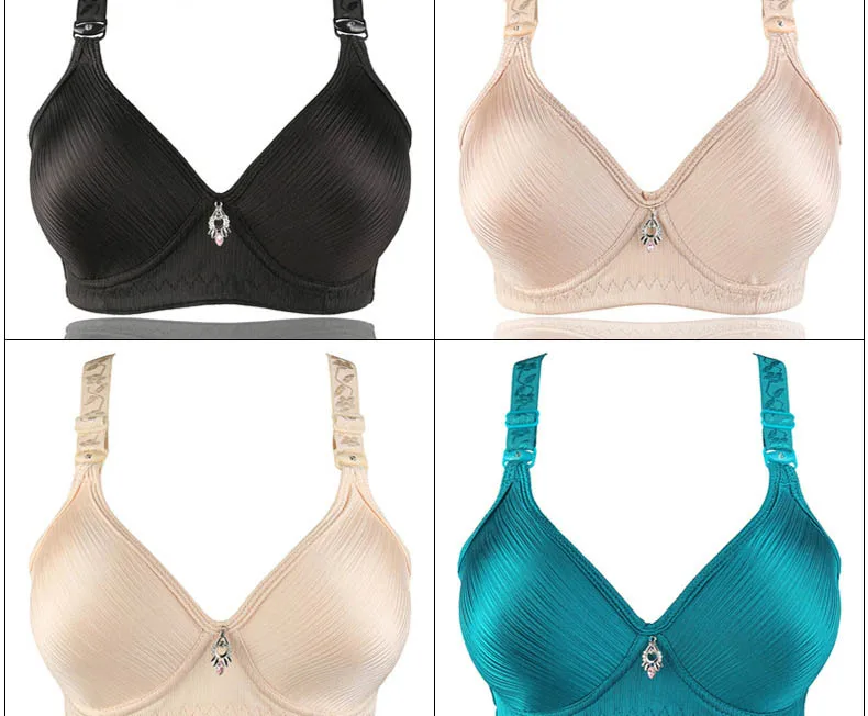 Women Bra Lingerie Ladies Strip Wire Free Seamless Brassiere Plus Size 36-42 B C Cup Bras Bralette Wireless Bra for Women 0026