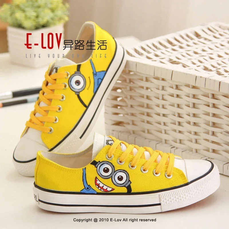 2019 Women's Women Platform Shoes Woman Canvas Shoe Comic Doodle Shoe Personality Sneakers Feminino Casual Zapatos De Mujer