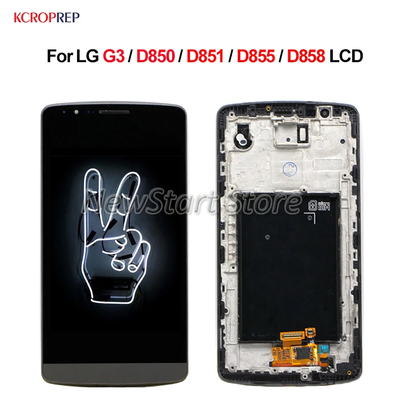

For LG G3 D850 D851 D855 D858 LCD Display Touch Screen Digitizer Assembly 100% Tested 5.5" For LG G3 lcd Replacement Accessory