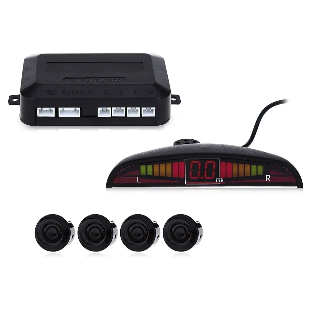 

Sensor Kit Car Auto LED Display 4 Sensors For All Cars Reverse Assistance Backup Radar Monitor Parking System 1 Set
