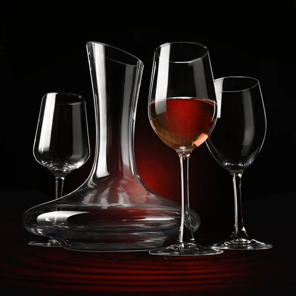 Стеклянный графин для вина, домашний Графин для вина, индивидуальная насадка для домашнего бара, вино и питьевая утварь