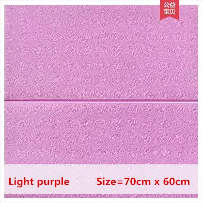 3d стерео наклейки на стену спальня обои самоклеющиеся гостиная фон стены водостойкий поролон декоративные наклейки на стену - Цвет: Purple 70cm x 60cm