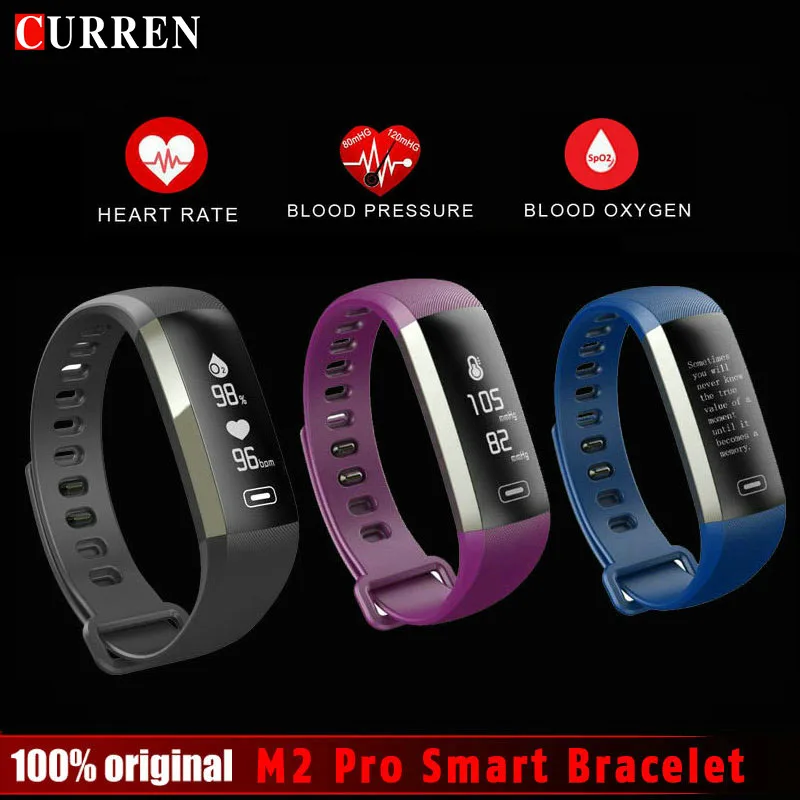 

CURREN M2 Pro R5MAX Smart Fitness Bracelet Watch 50word Information display blood pressure heart rate monitor Blood oxygen