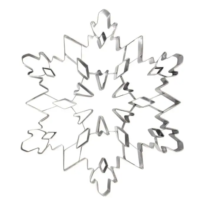 Stainless Steel Christmas Tree Snowflake Biscuit Cutter Mold Cake Decor Baking Tool TN88