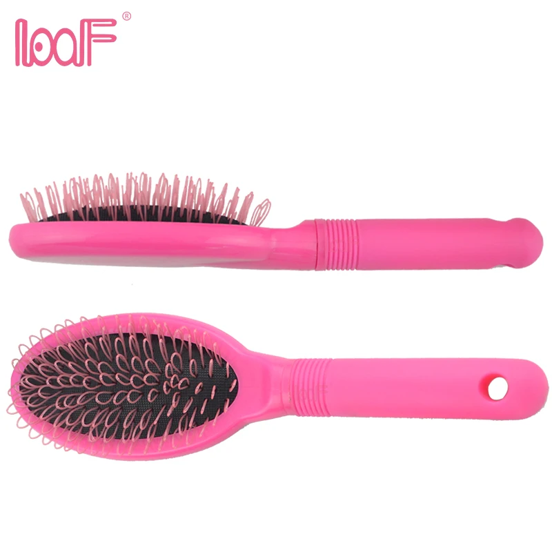 LOOF 1 шт. антистатические петли Pin Подушка Щетка для наращивания волос парик уход за волосами Стайлинг розовый и черный доступны