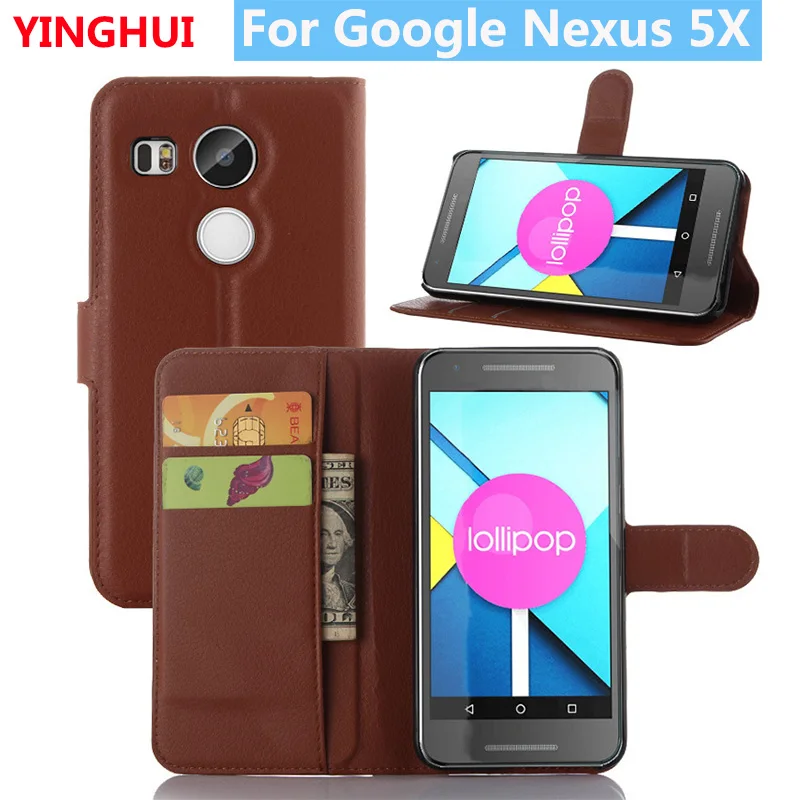 Флип-чехол для телефона Fors LG Google Nexus 5X кожаный чехол-книжка защитный из