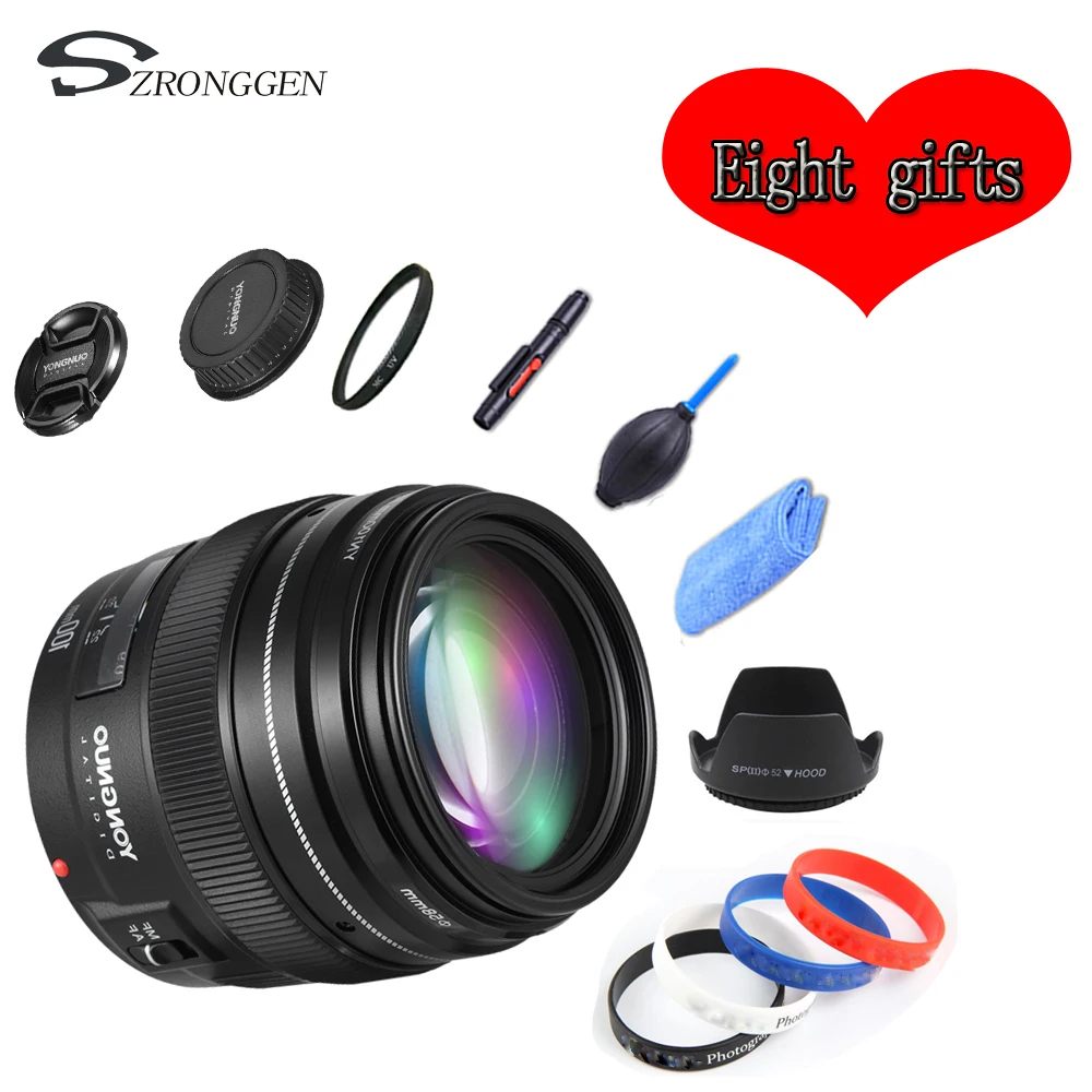 

YONGNUO YN100mm F2 AF/MF Medium Telephoto Lens for Canon EOS DSLR camera 100mm Fixed Focal EF mounting port 600D 60D 80D 6D 5D3