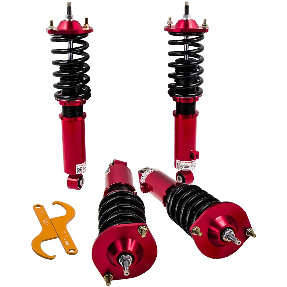 

Full kit 24 Way Adjustable Coilover Suspension kit for Mazda Miata MX5 MX-5 1989-2005 Shock Absorber Struts red