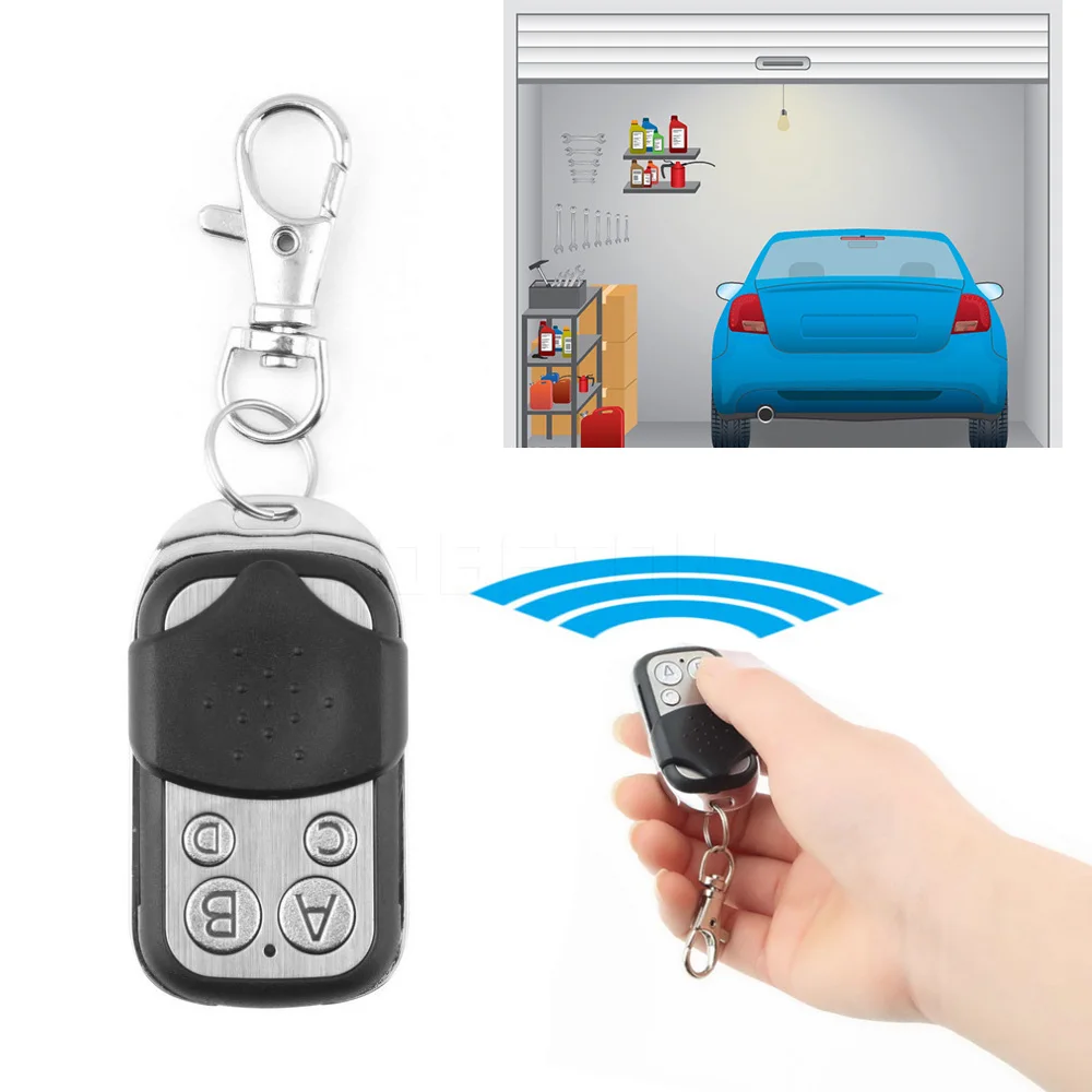 2pcs Electric Cloning Universal Gate Garage Door Cloning Remote Control Fob 433mhz Key Fob Copy Code