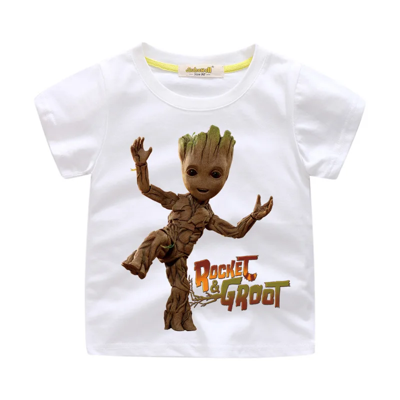 

Groot T-shirt for Kids Short Sleeve Boys Girls Guardians of The Galaxy Funny T Shirt Children's Costume Kids 2018 Bobo Choses