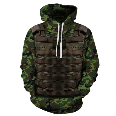 

New Fashion Men/women 3d Hoodies Cartoon Hooded Caps Camouflage Style Tracksuits Tops Pullover harajuku Hip Hop