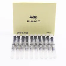 JINHAO 10 шт. белые чернила с перьевой ручкой конвертер резервуар для чернил подходит для всех типов моего магазина и рынка