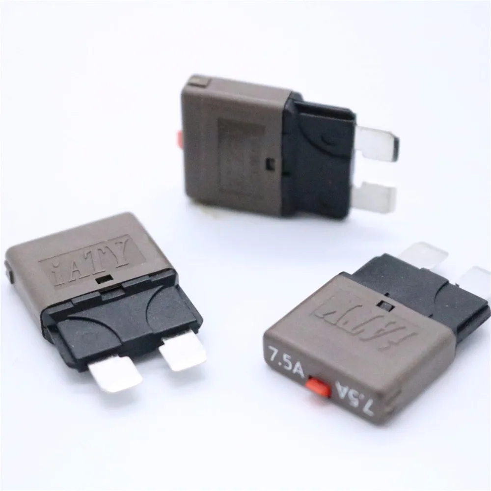 New 7.5AMP 28V DC Circuit Breaker Trip Fuses 7.5A Standard Blade Fuse