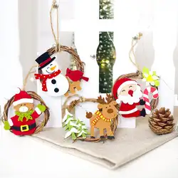 2019 Новое поступление Рождество Санта Клаус Снеговик Олень фестиваль вечерние елка висит аксессуары для дома