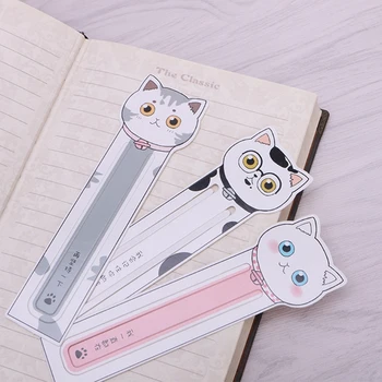 

30pcs Lovely Cartoon Cat Bookmark Beautiful Pattern Postcard Heavyweight Paper Card