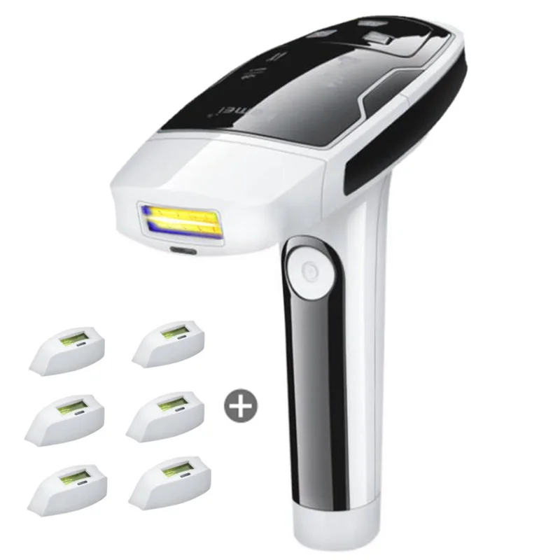 100-240 В, 3 скорости, постоянный лазерный эпилятор для удаления волос, фотоэпилятор для женщин, безболезненный нарезающий резьбы импульсный светильник, устройство, лампа - Цвет: total 7 head