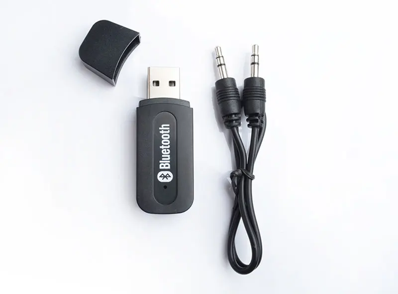 ENKLOV Bluetooth V2.1+ EDR USB накопитель аудио приемник 3,5 мм кабель черный Bluetooth автомобильный комплект для телефона и компьютера Bluetooth адаптер