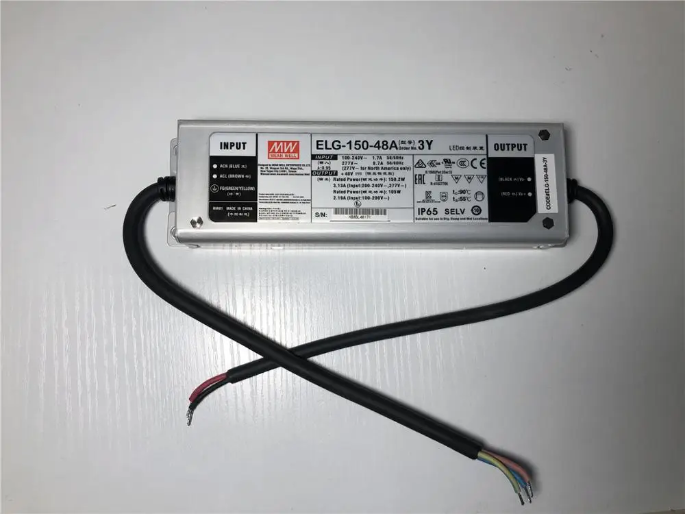 

Meanwell driver HLG-120-48A/B,HLG-240-48A/B,ELG-150-48A/B,ELG-240-48A/B Power supply 120w/240w 110V/220V 85-265V quantum board