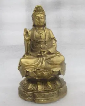 

Tibetan Buddhism copper Buddha protect peaceful avalokitesvara exorcism /