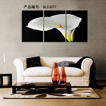 

3 panel Free shipping Hot Sell Beautiful Flower Modern Wall Painting Home Decor Picture Print on Canvas Framed Art