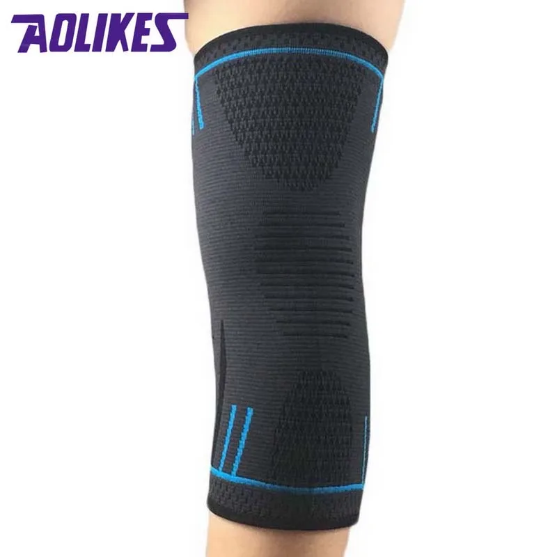 1Pcs Fitness Sport Knee Pad For Basketball Cycling Bike Knee Support Brace Joint Protector Volleyball kneecap Compression Sleeve