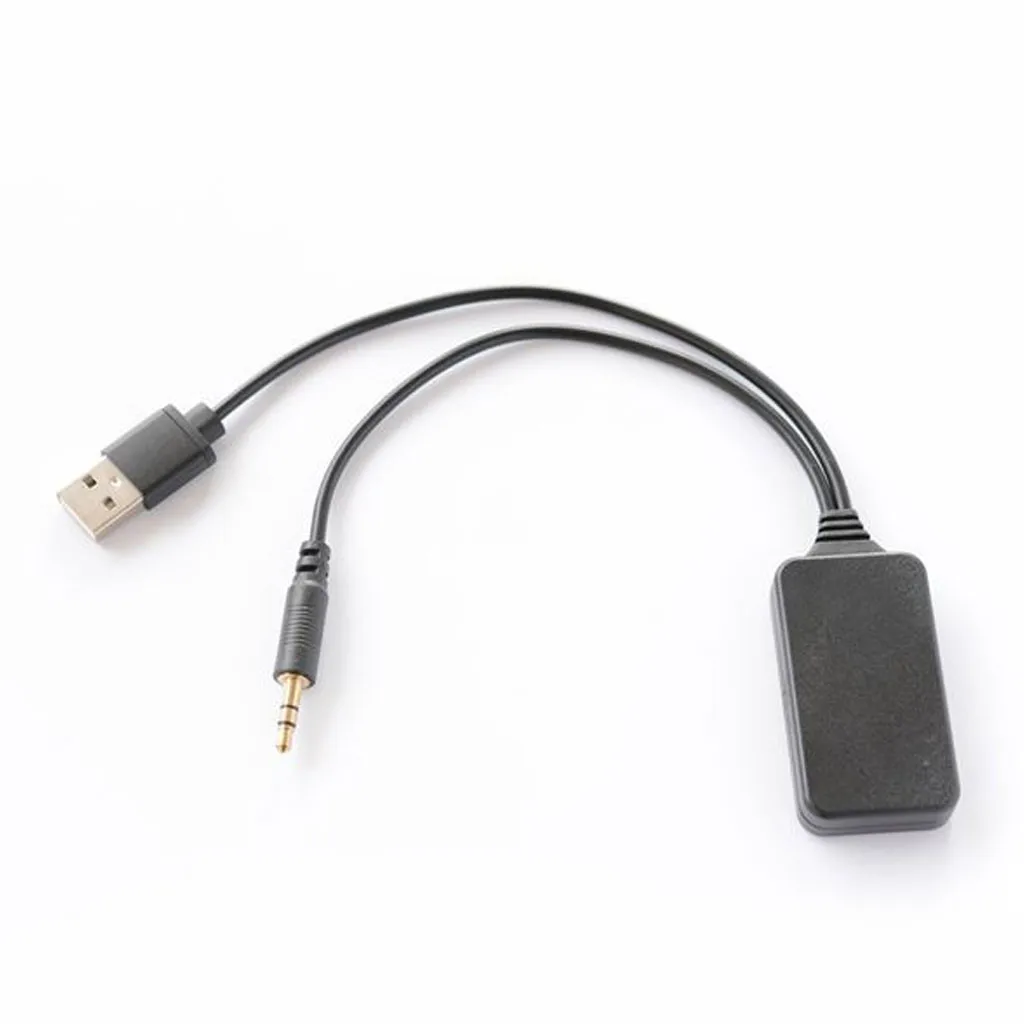 Для Bluetooth 4,2 аудио Aux кабель-адаптер музыкальный вспомогательный вход с usb-портом подходит для всех автомобилей воспроизведение аудио только 8Z