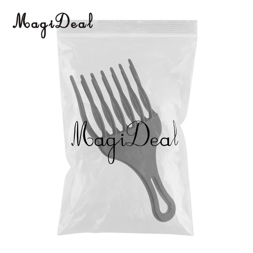 Plastic African American Afro Hair Pick Comb Detangle Wig Braid Lift Hairbrush Black hair combs Hairdressing Styling Tool