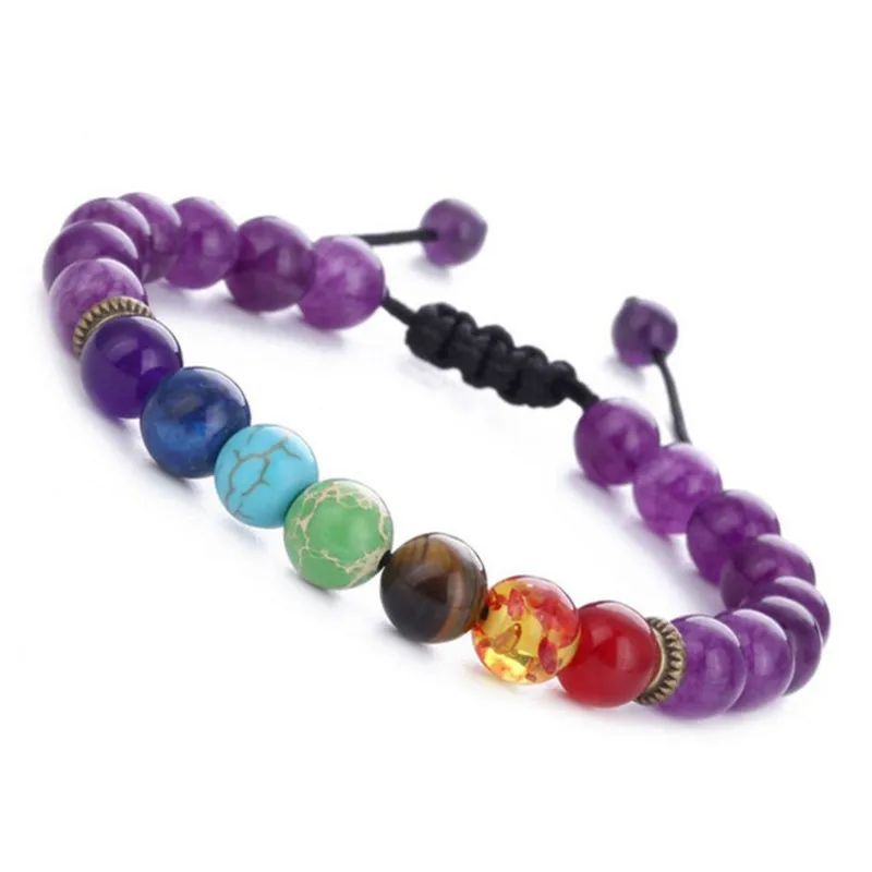 

Environmental quality manual adjustable natural stone bracelet female seven colors