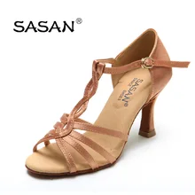 Кроссовки Спортивная обувь бальные туфли для латинских танцев женская обувь для девушек с мягкой подошвой SASAN S-28 импорт атласа Сальса износостойкая подошва из воловьей кожи