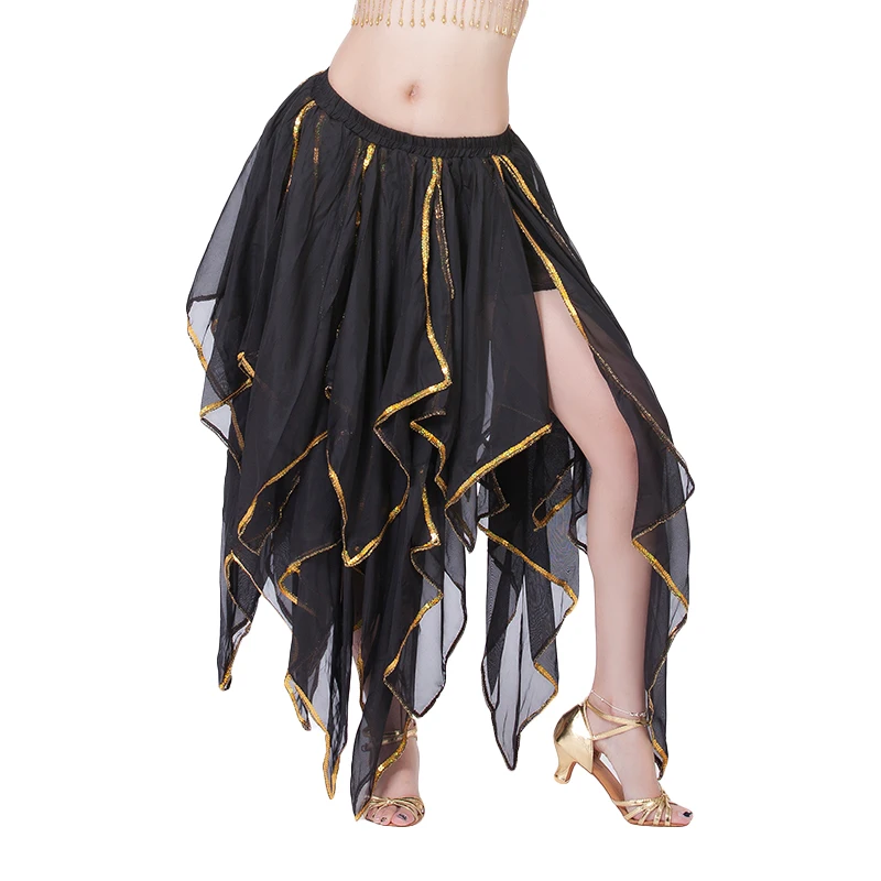 

Belly Dance Skirt Chiffon For Women Dancing Dance Skirts Women Floor Length Skirt Oriental Belly Dance Practice Skirt 10 Colors