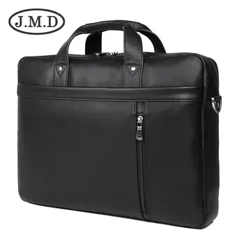 

J.M.D New 17-inch Computer Bag Simple Light Real Cowhide Handbag Business Wild Briefcase 7386