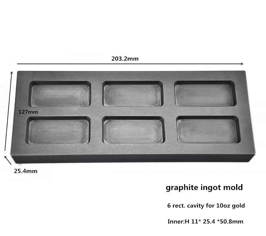 

graphite ingot mold for 10oz gold bar casting / noble metals smeling /Isostatic Graphite Crucible ,FREE SHIPPING