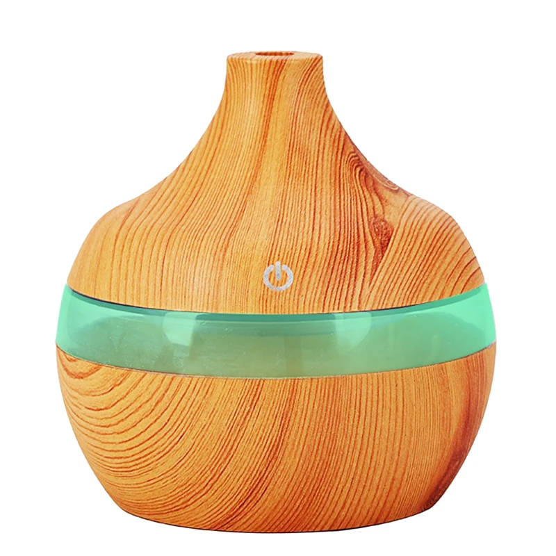 Wood Grain Aromatherapy USB Humidifier Drops Water Air Purification