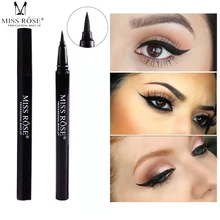 MISS ROSE Black подводка для глаз длинная-жидкость длительного эффекта водостойкая жидкая подводка для глаз Make-up Cosmetics