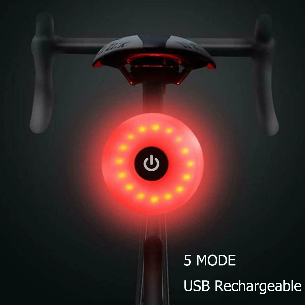 Новый USB перезаряжаемые велосипед свет хвост светодиодный лампы Предупреждение свет лампа на защитную каску